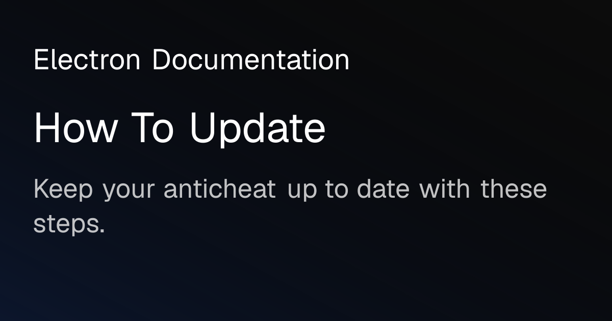 How To Update