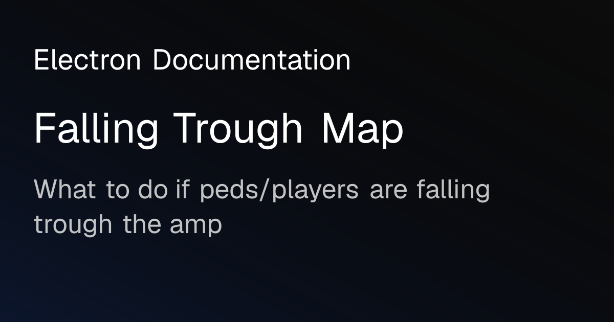 Map Falling Falling Trough Map